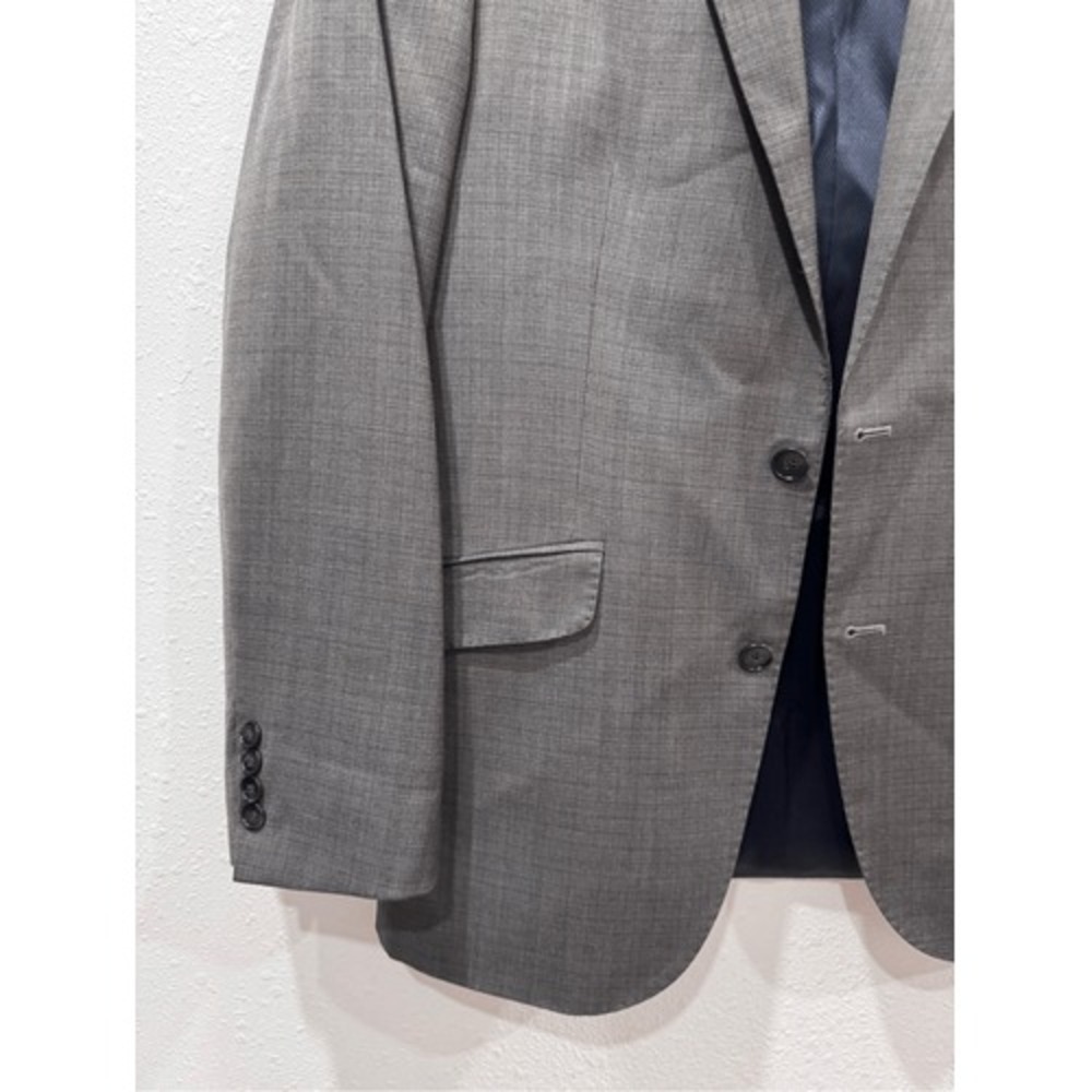 Kenneth Cole New York Mens Gray 100% Wool Two Button Blazer Sport Coat 40R ML558 - Picture 2 of 9